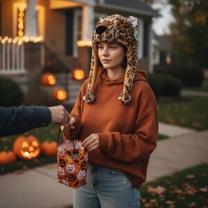 Kids‎ Leopard Plush Hat